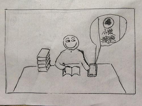 小学生四格漫画简笔画,校园生活趣事连连